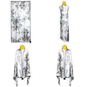 NWT Long Soft Scarf 35"x70" Rectangle Silk Feeling 100% Shawl Wrap 02191